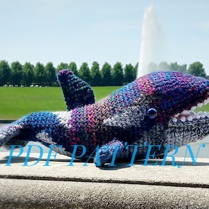 PATTERN ONLY Orca Killer Whale Sea Wolf Amigurumi Crochet image 1