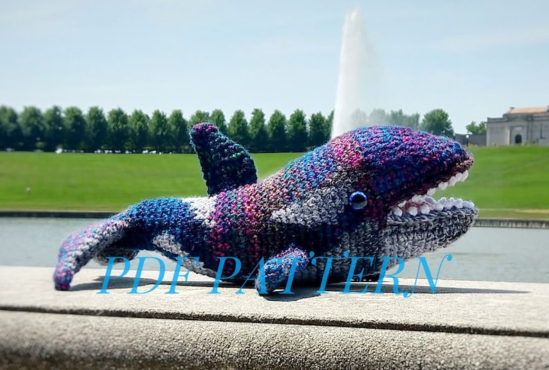 PATTERN ONLY Orca Killer Whale Sea Wolf Amigurumi Crochet image 1