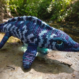 PATTERN ONLY Mosasaurus Marine Reptile Amigurumi Crochet