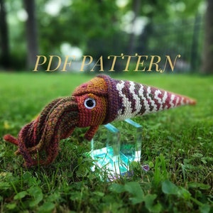 PATRÓN SOLO Cameroceras Nautilus Amigurumi Crochet