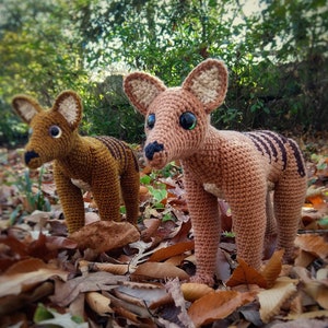 PATTERN ONLY Thylacine Tasmanian Tiger Amigurumi Crochet
