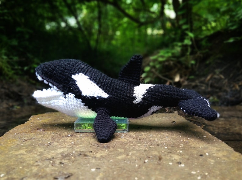 PATTERN ONLY Orca Killer Whale Sea Wolf Amigurumi Crochet image 4