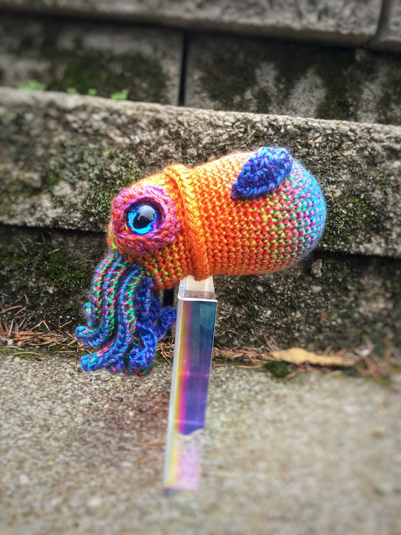 PATTERN ONLY Hawaiian Bobtail Squid Amigurumi Crochet image 4