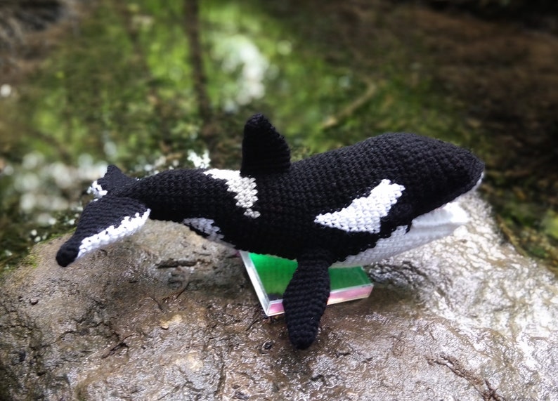 PATTERN ONLY Orca Killer Whale Sea Wolf Amigurumi Crochet image 6