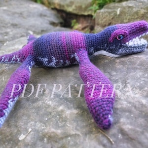 PATTERN ONLY Liopleurodon Marine Reptile Amigurumi Crochet