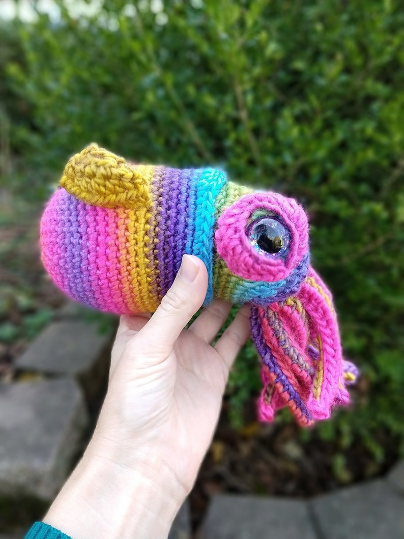 PATTERN ONLY Hawaiian Bobtail Squid Amigurumi Crochet image 3