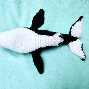 PATTERN ONLY Orca Killer Whale Sea Wolf Amigurumi Crochet image 7