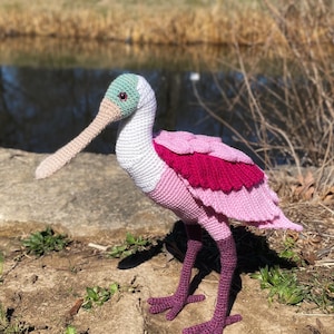 PATTERN ONLY Stork Ibis Spoonbill Amigurumi