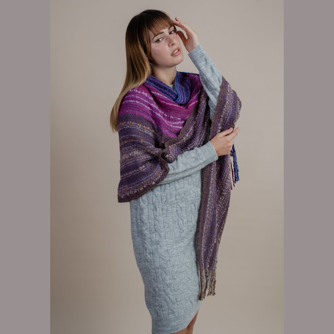 shawl alpaca wool