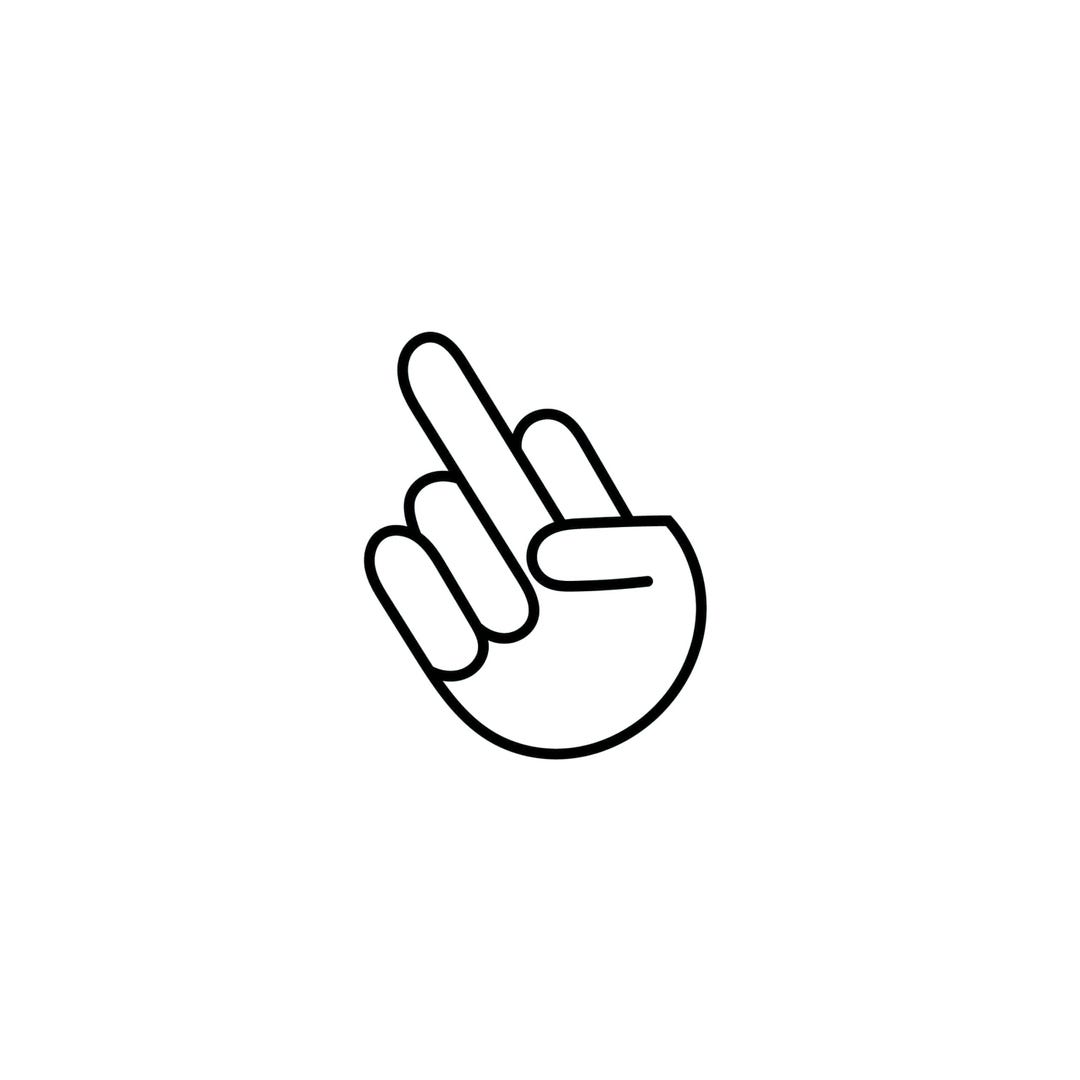 Middle Finger Decal – Custom Sticker | Die Cut | Laptop | Waterbottle ...