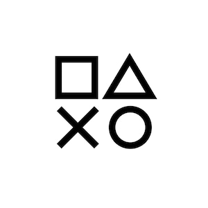 PS Buttons Decal – PlayStation | Custom Sticker | Die Cut | Laptop | Waterbottle | Bumper | Window