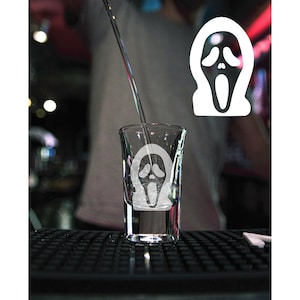 Scream Shot Glass – Horror | Movie | Glassware | Drinking | Bar | Gift | Groomsman | Wedding | Birthday