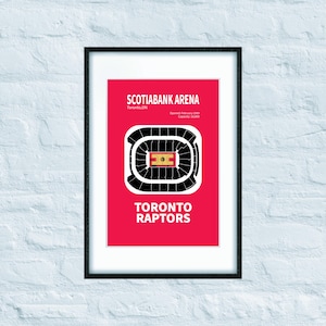 Scotiabank Arena - Toronto Raptors - Póster - Póster deportivo - Arte mural