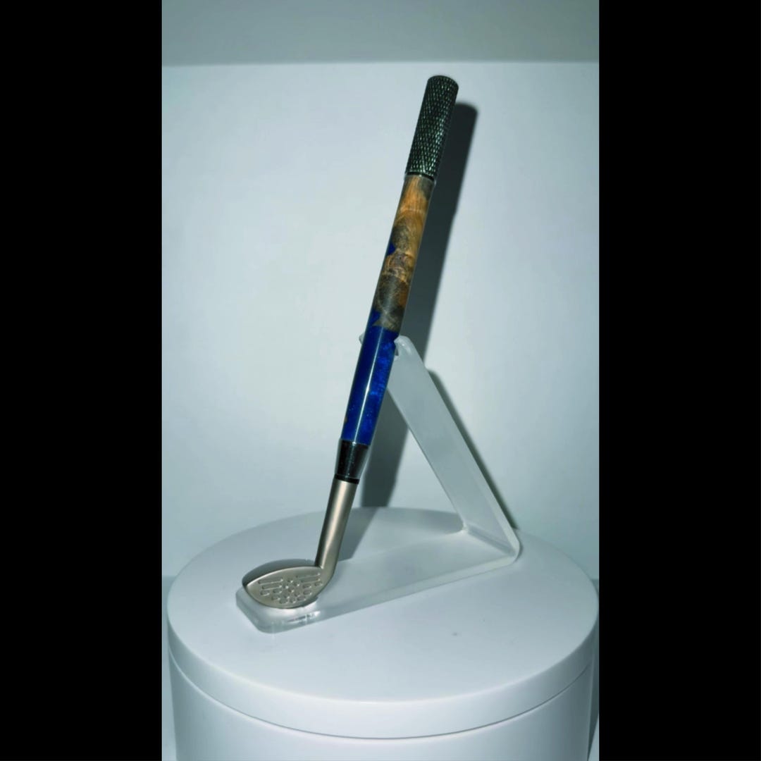 Golf Pen Driver in Chrome | Acrylic Pen | Masters | Cobalt Blue ...