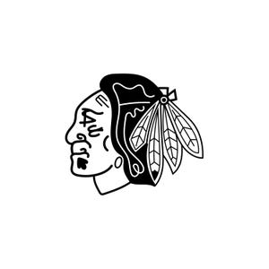 Decalcomania CHI Blackhawks – Hockey/Sport / Decalcomania per finestrino auto / Decalcomania per laptop / Decalcomania in vinile
