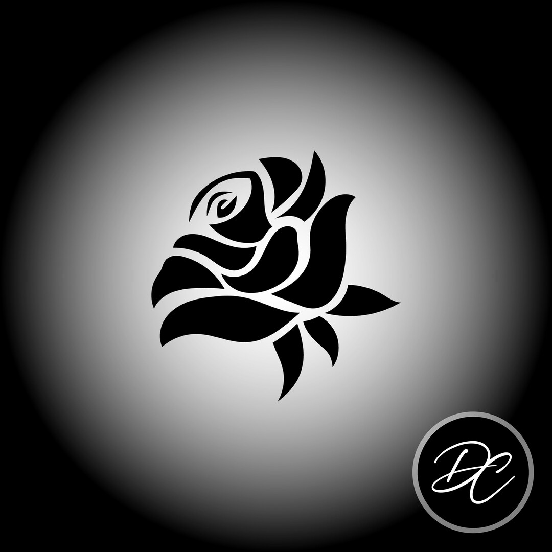 Rose Decal Flower Car Window Decal Laptop Decal Vinyl Etsy