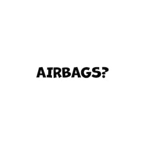Calcomanía de airbags: personalizada, troquelada, para portátil, botella de agua, parachoques y ventana.