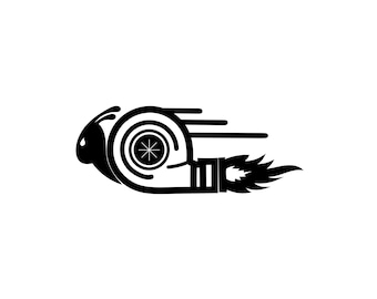 Turbo Snail Decal – Cars | Custom Sticker | Die Cut | Laptop | Waterbottle | Bumper | Window