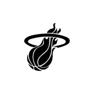 MIA Heat Decal – Basketball | Sports | Custom Sticker | Die Cut | Laptop | Waterbottle | Bumper | Window