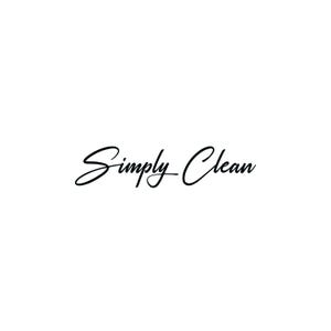 Simply Clean Aufkleber – Personalisierter Aufkleber | sterben Schnitt | Laptop | Trinkflasche | Stoßstange | Fenster