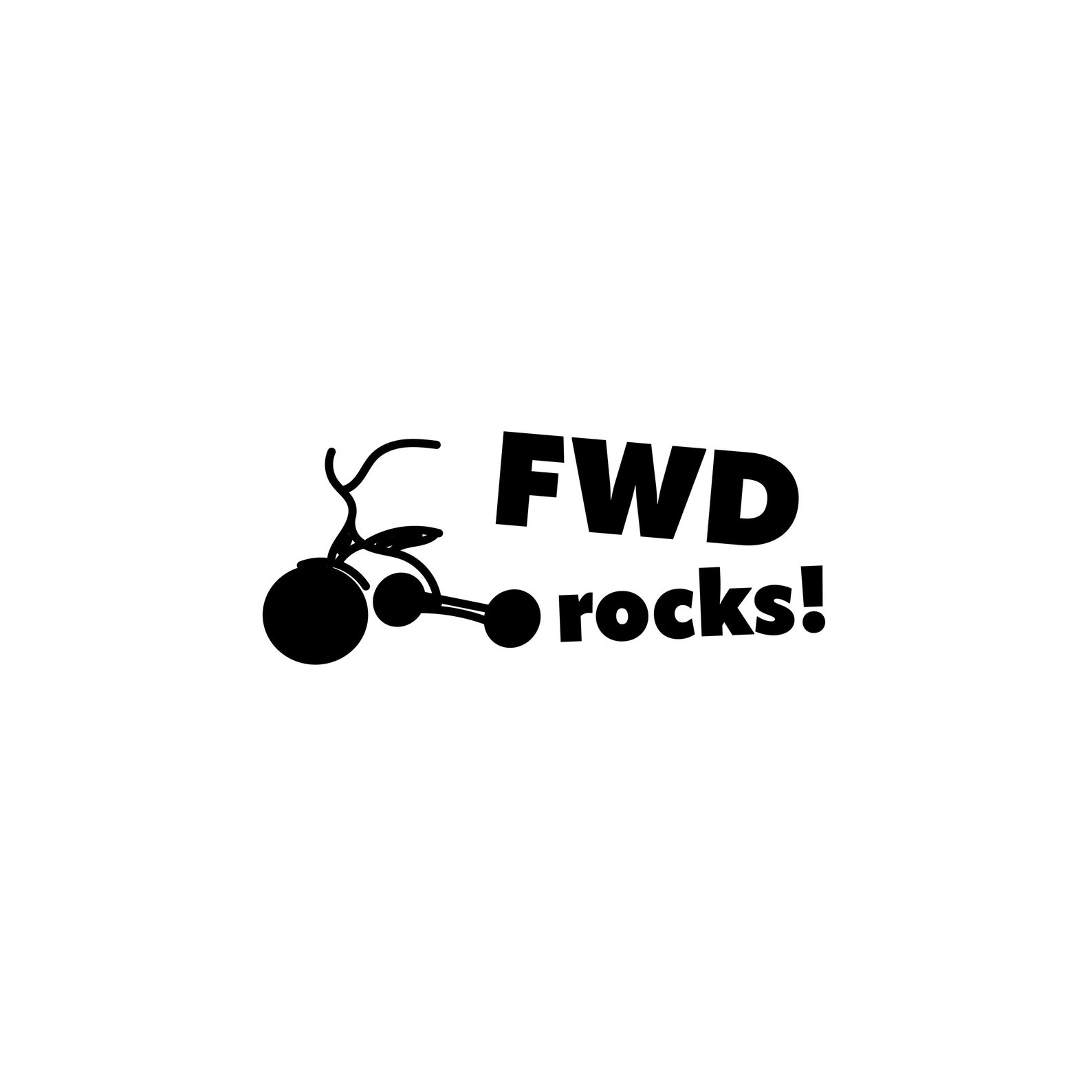 Fwd Rocks Sticker Fwd Rocks Decal – Custom Sticker | Die Cut | Laptop | Waterbottle ...
