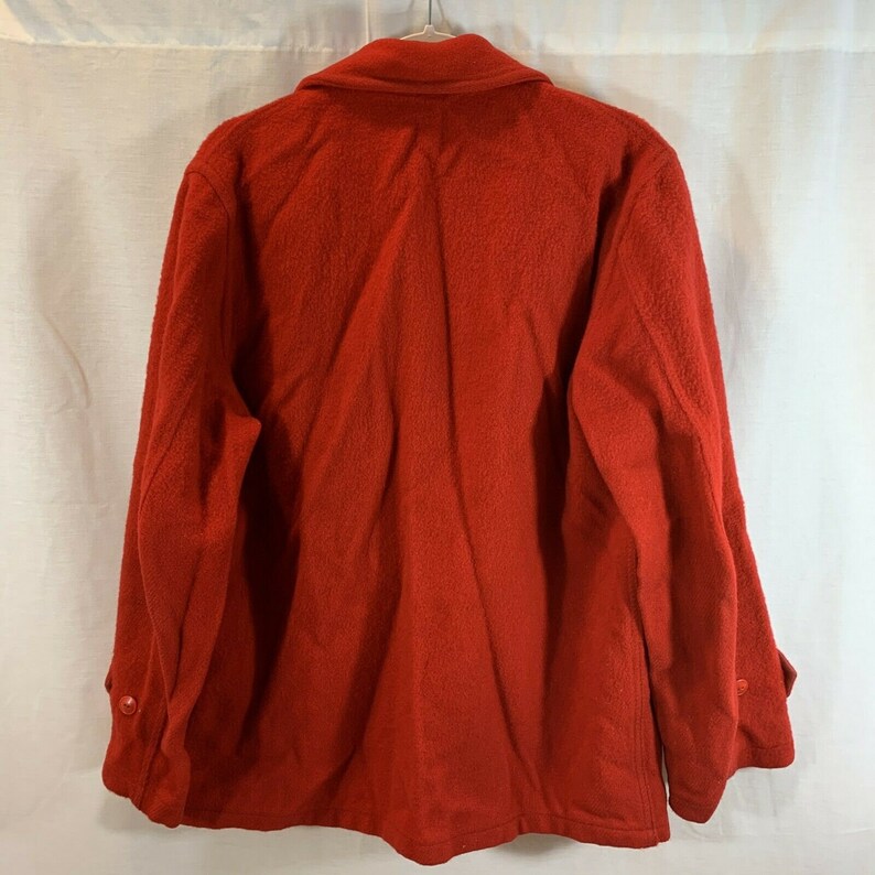 VTG Maine Guide Congress Wool Jacket Red Hunting Full Zip | Etsy