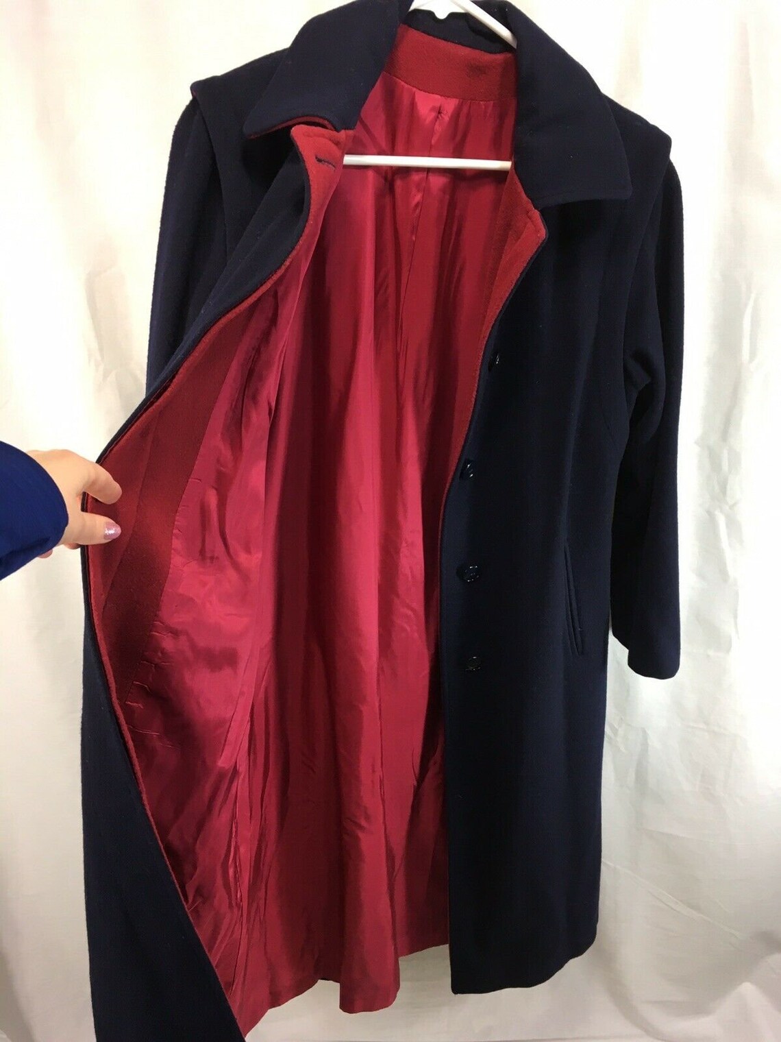 VTG Forecaster of Boston Coat Jacket Trench Womens 7/8 Blue | Etsy