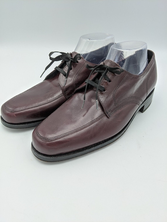 Florsheim Oxfords Shoes Lace Up Leather Burgundy S