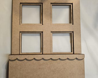 Laser Cut Wood DIY Blanks for Painting | Interchangeable Home Decor | Window Box | Seasonal Decor | DIY Crafts | Farmhouse | Made to Order