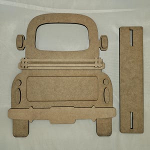 DIY Laser Cut Wood Truck: Two-Sided Interchangeable Decor