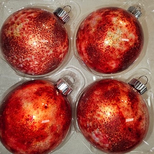 Ornamentos de vidro decorados (2,5&quot;)