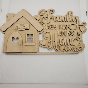 Decoración familiar para el hogar hecha a mano con madera cortada a láser - Estante para velas de té