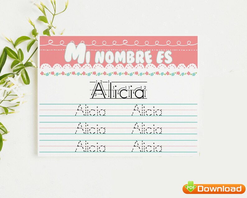 Write my name spanish picture