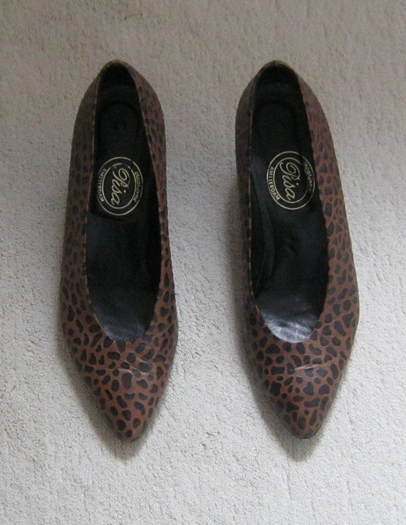 Vintage leren Panter-print pumps van Pisa Amsterdam maat 40. - Etsy  Nederland