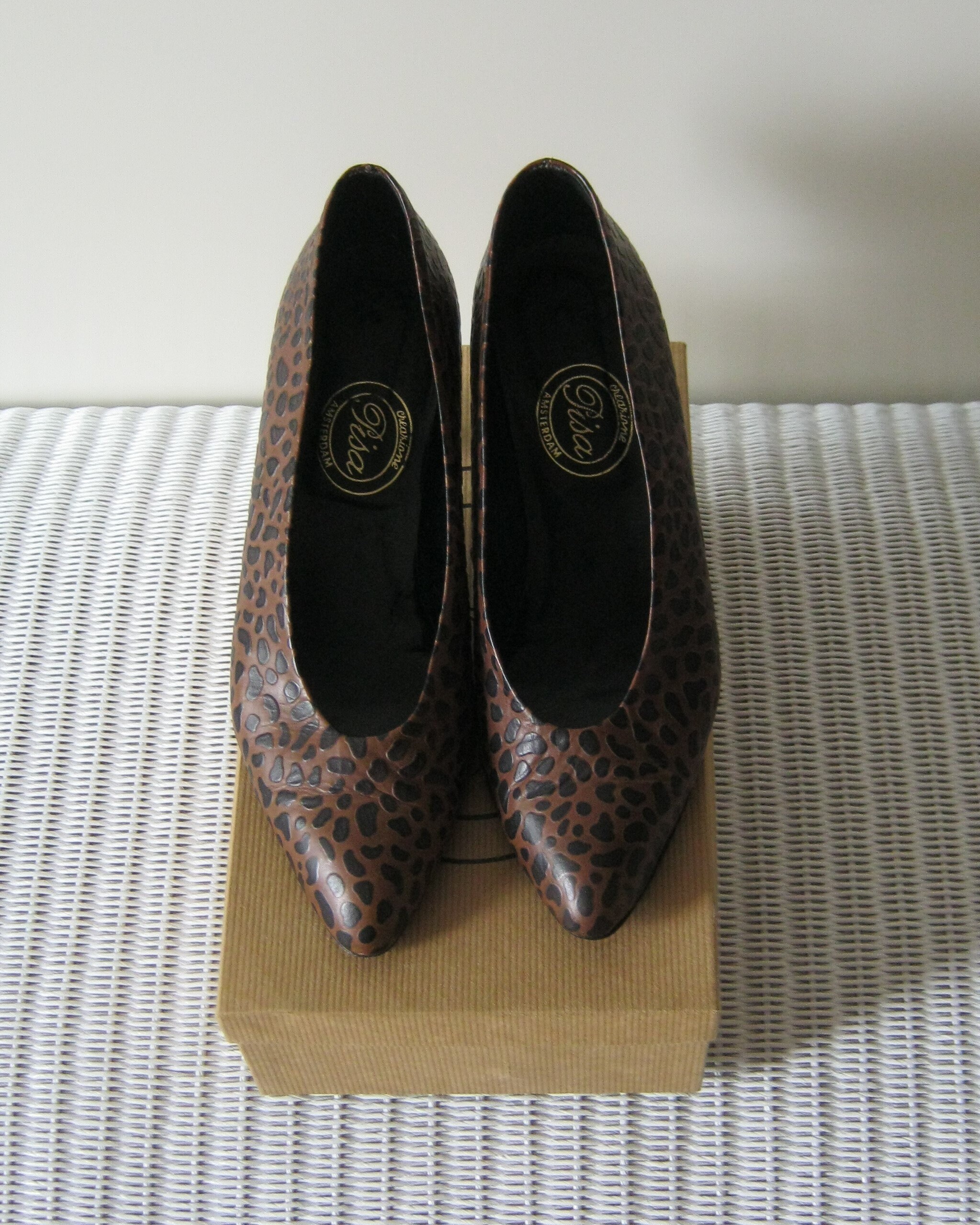 Vintage leren Panter-print pumps van Pisa Amsterdam maat 40. - Etsy  Nederland