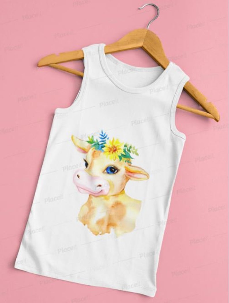 Download Sublimation designs downloads Cow print funny cute flowers ...