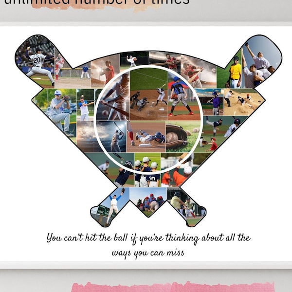 Custom Baseball Collage Template Etsy Custom Baseball Collage Template Etsy