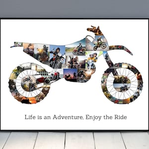 Benutzerdefinierte KTM Motorrad Geschenk Motorrad Foto Collage Vorlage Geschenk für Motorradfahrer Geburtstag Geschenk Männer Motorradfahrer