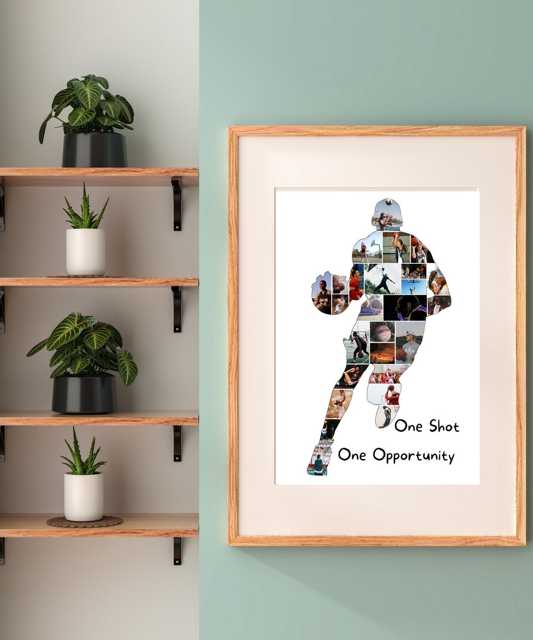 Basketball Photo Collage Custom Basketball Gifts Basketball Etsy