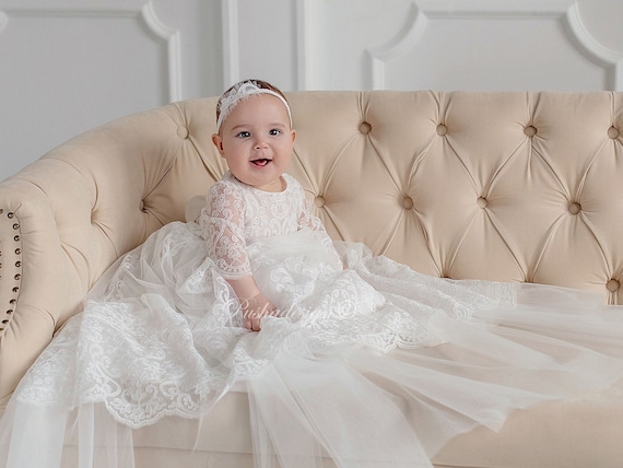 Christening Baptism Gown From Wedding Dress Custom Handmade - Etsy