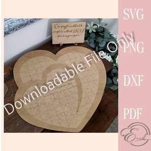 Livro de Visitas Heart Puzzle