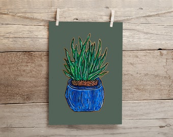 Abstract Cactus Art Print