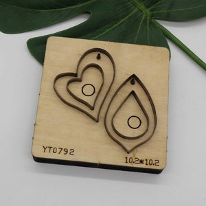 DIY Cordate Teardrop Form Puzzle Leder Punch Stanzform, Stahlregel Metall Stanzmaschine, Leder Stanzform, Leder Punch Crafts Kraft Werkzeug