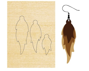 Troqueles de cuero para pendientes de plumas, troqueles de cuero para pendientes, troqueles de metal con regla de acero, moldes para troqueles de cuero, herramientas para manualidades con perforadoras de cuero