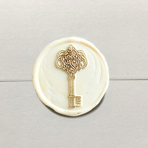 Sleutel lakzegel stempel-gepersonaliseerde bruiloft initialen lakzegel stempel-huwelijksuitnodiging wax stempel-wax afdichting smelten