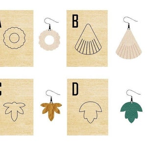 Leaves Earring Design Leather Die cutting,Leather Steel Rule Metal Die Cutter,Fan Tassel Leather Die Cut,Ball Leather Punch Craft Kraft Tool