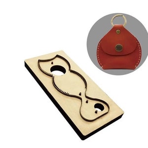 Portemonnee leer stansen van steekgaten, portemonnee leer gestanst, stalen regel metaal gestanst, leren punch ambachten kraft tool, kerstcadeaus