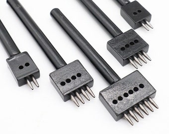 Black row punch round chop, round hole round row punch, leather making stitchers, punching punch, diamond chop punch, leather crafting tools