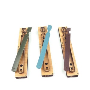 Porte-clés en cuir découpé, Porte-clés fait main, emporte-pièce en métal avec règle en acier, Perforatrice en cuir, Outil kraft pour créations artisanales, Cadeaux de Noël