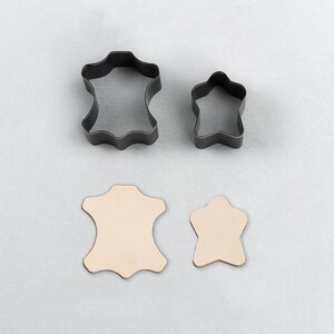 Fustella per fustellatura in pelle con forma di etichetta in pelle personalizzata, fustella in metallo con righello in acciaio senza legno fatta a mano, strumento per punzonatura in pelle, taglio di campioni in pelle fai da te